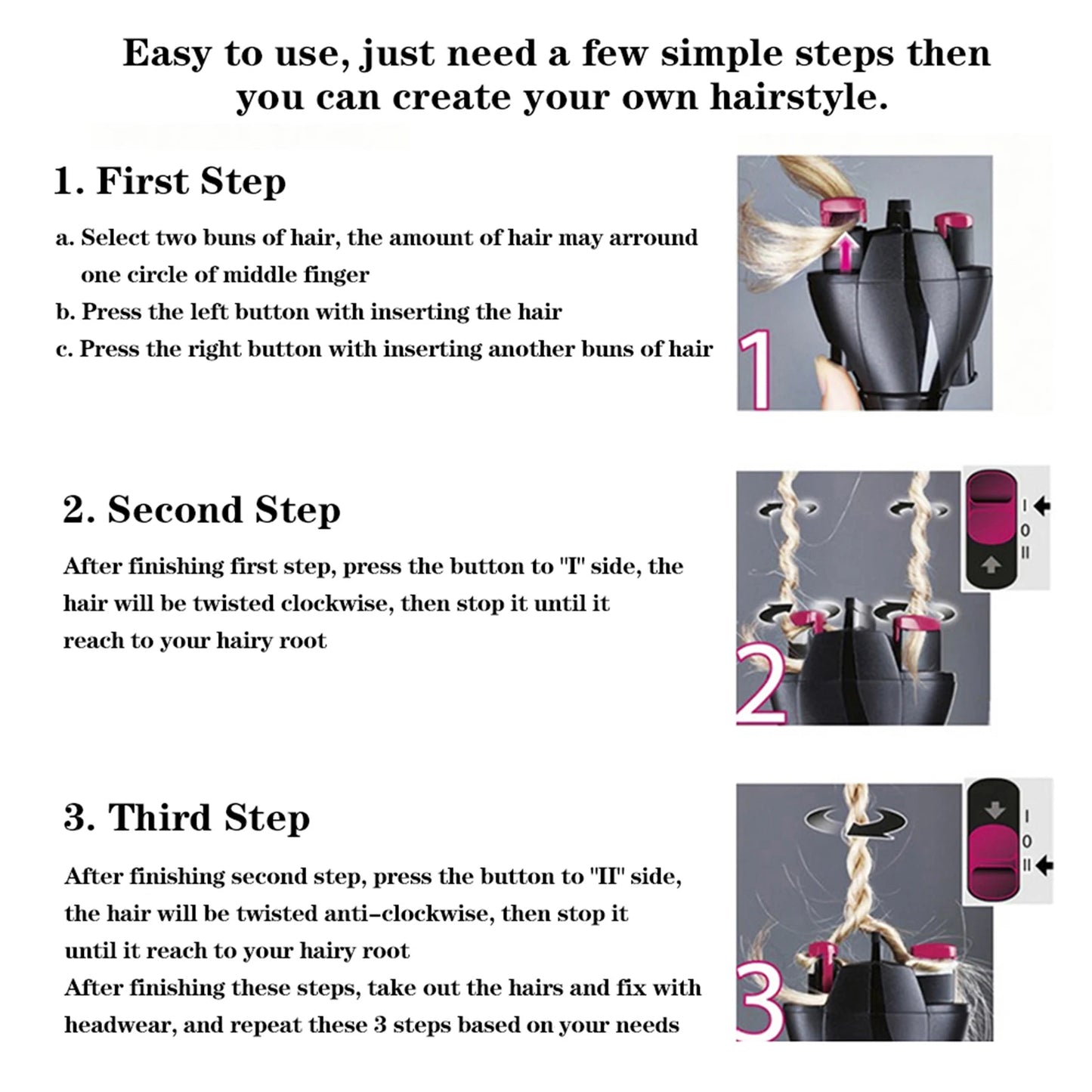 GlamTwist™ Electric Braid Maker – Quick DIY Styling Tool