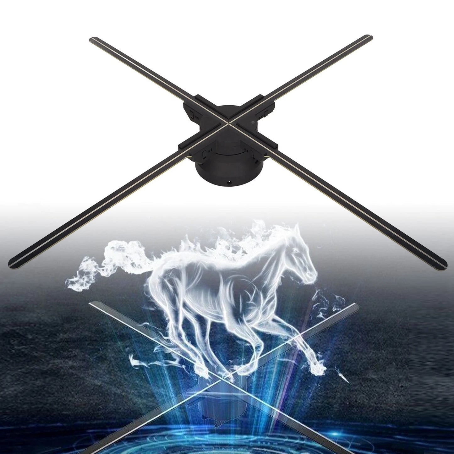 HoloSpin™ 3D Hologram Fan Display – Smart WiFi Ad Projector