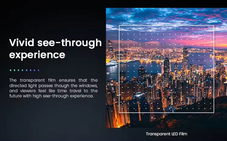 FlexiGlow™ Transparent LED Film – Dynamic Window Display Series