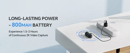 VizoClip™ 2K Mini Body Cam by BOBLOV – 360° Vision Edition