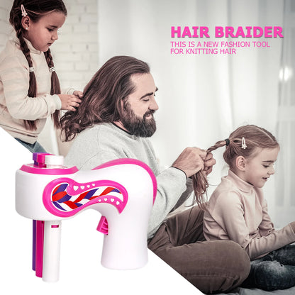 BraidWhirl™ Hair Styling Machine – Pigtail & Twist Kit for Kids