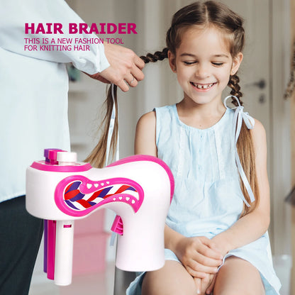 BraidWhirl™ Hair Styling Machine – Pigtail & Twist Kit for Kids