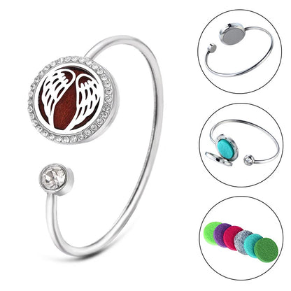SoulScent™ Tree of Life Aromatherapy Bracelet – Crystal Edition