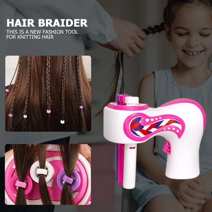 BraidWhirl™ Hair Styling Machine – Pigtail & Twist Kit for Kids