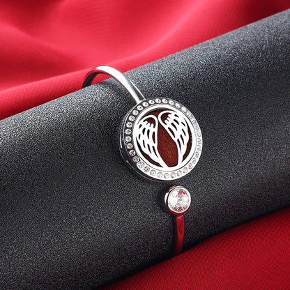 SoulScent™ Tree of Life Aromatherapy Bracelet – Crystal Edition