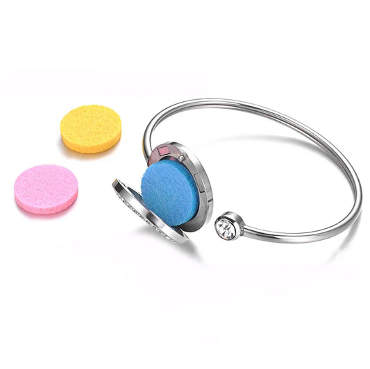 SoulScent™ Tree of Life Aromatherapy Bracelet – Crystal Edition