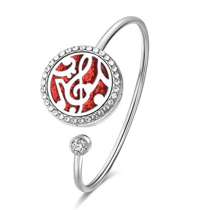 SoulScent™ Tree of Life Aromatherapy Bracelet – Crystal Edition