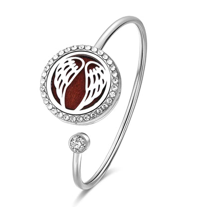 SoulScent™ Tree of Life Aromatherapy Bracelet – Crystal Edition
