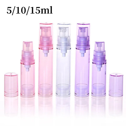 Empty Airless Pump Plastic Bottles Vacuum Pressure Emulsion Bottle With Lotion Pump On Travelling Cosmetic Packaging Accessories