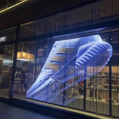 FlexiGlow™ Transparent LED Film – Dynamic Window Display Series