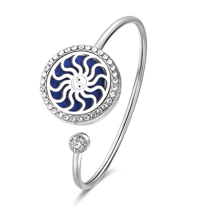 SoulScent™ Tree of Life Aromatherapy Bracelet – Crystal Edition