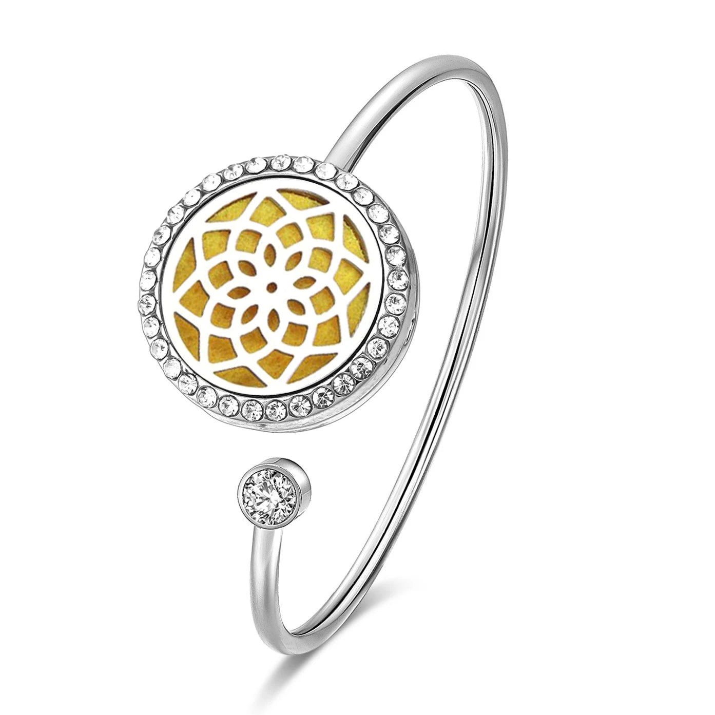 SoulScent™ Tree of Life Aromatherapy Bracelet – Crystal Edition