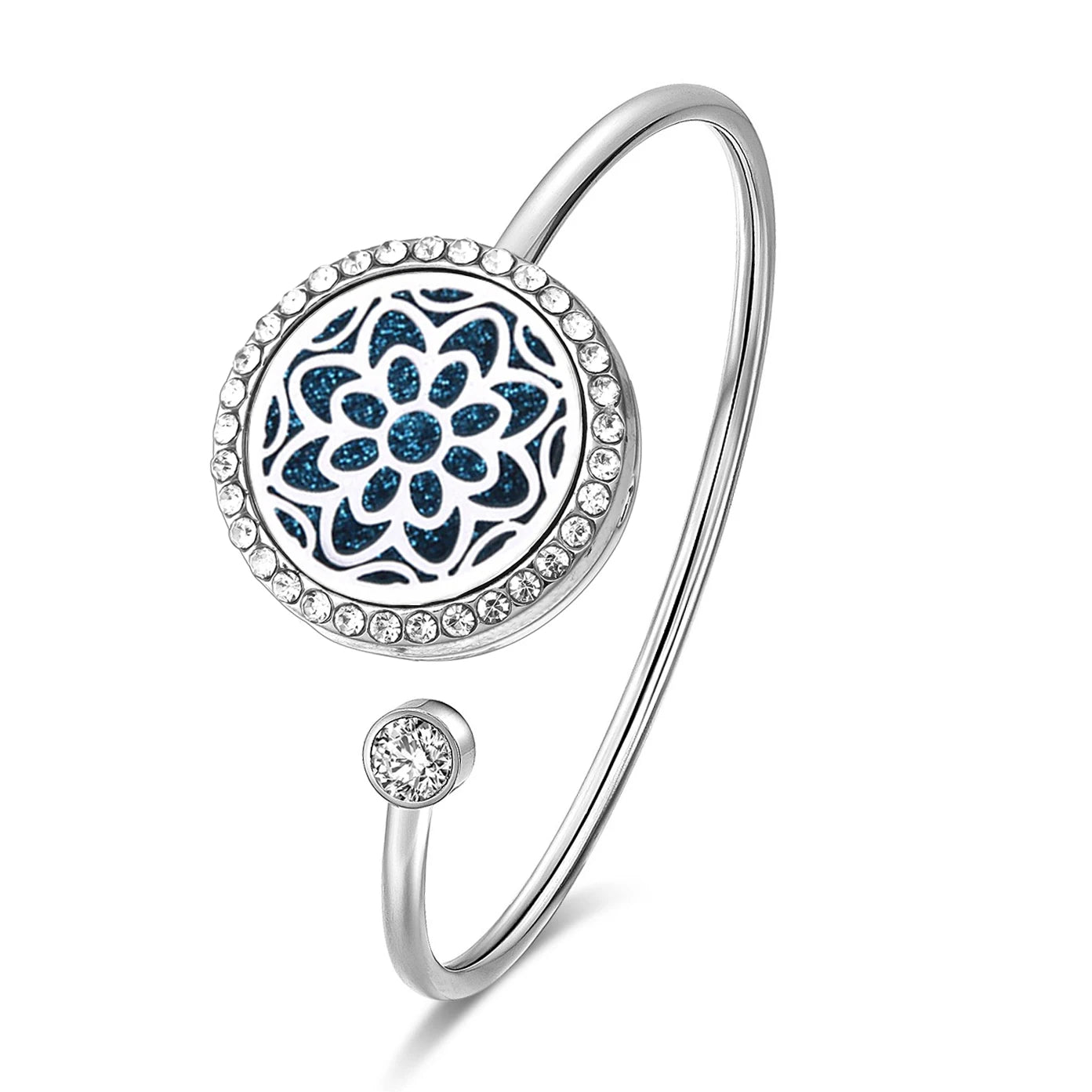 SoulScent™ Tree of Life Aromatherapy Bracelet – Crystal Edition