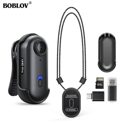 VizoClip™ 2K Mini Body Cam by BOBLOV – 360° Vision Edition