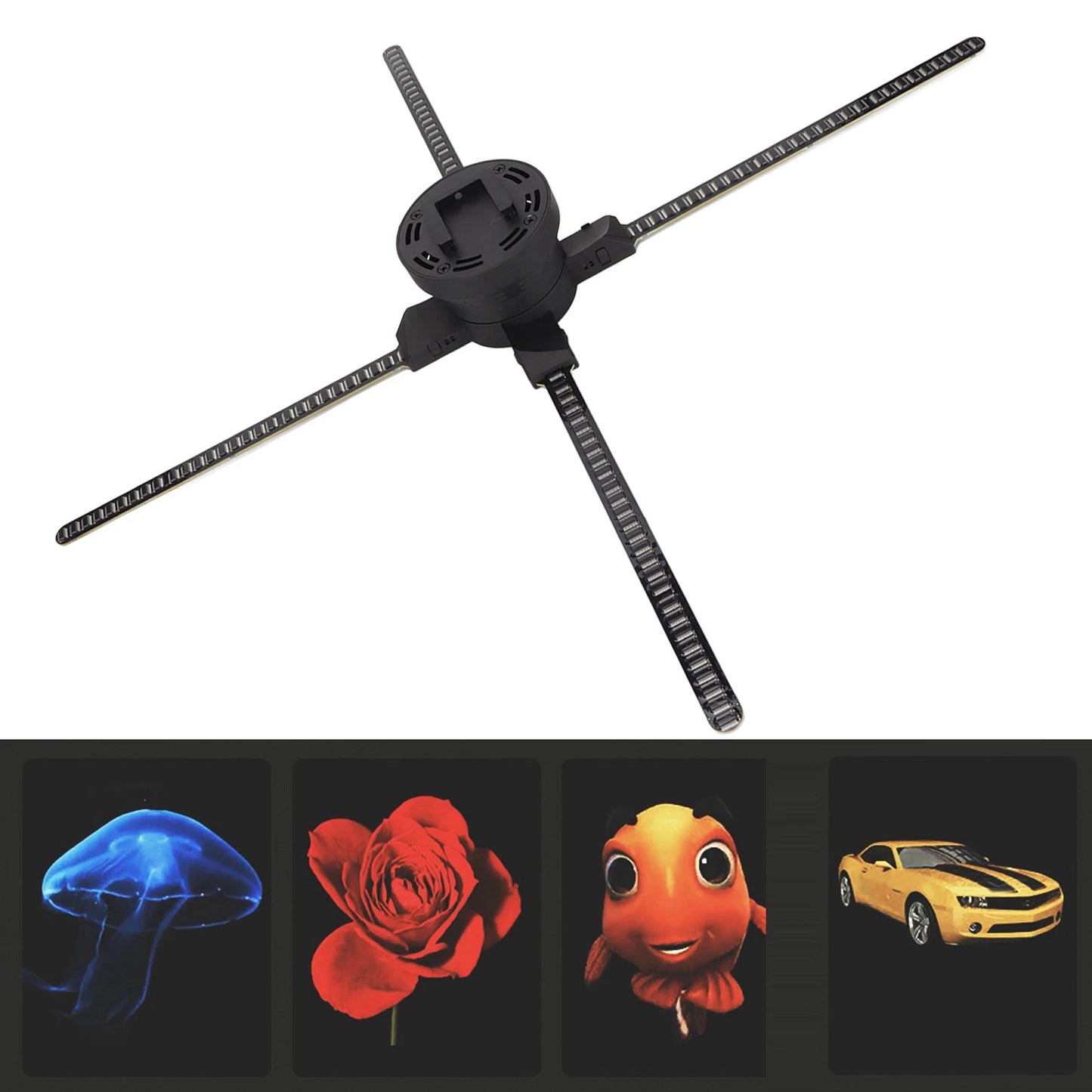 HoloSpin™ 3D Hologram Fan Display – Smart WiFi Ad Projector