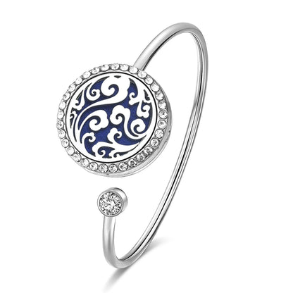 SoulScent™ Tree of Life Aromatherapy Bracelet – Crystal Edition