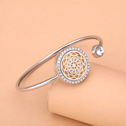 SoulScent™ Tree of Life Aromatherapy Bracelet – Crystal Edition