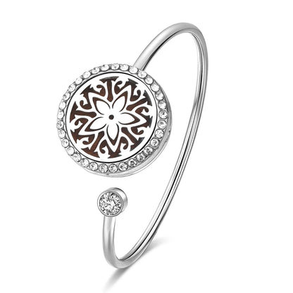 SoulScent™ Tree of Life Aromatherapy Bracelet – Crystal Edition