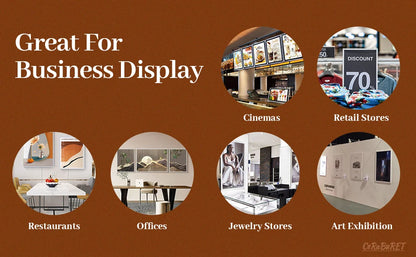 LED Light Box Backlit Movie Poster Art Picture Frame 24" X 36" Advertising Display