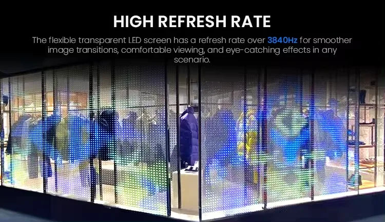 FlexiGlow™ Transparent LED Film – Dynamic Window Display Series