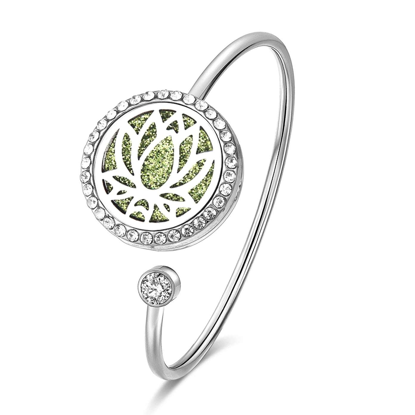 SoulScent™ Tree of Life Aromatherapy Bracelet – Crystal Edition