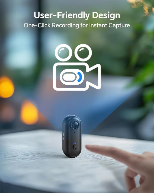 VizoClip™ 2K Mini Body Cam by BOBLOV – 360° Vision Edition
