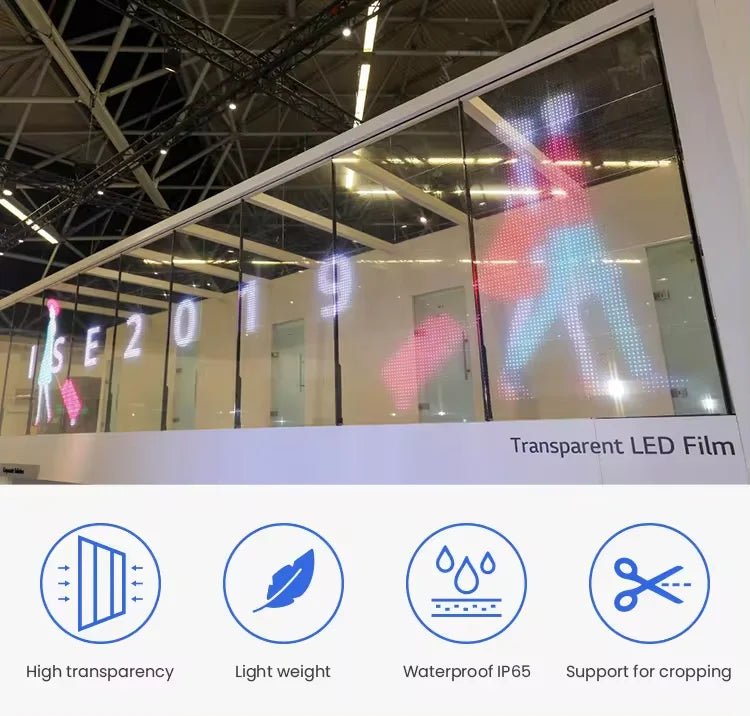 FlexiGlow™ Transparent LED Film – Dynamic Window Display Series