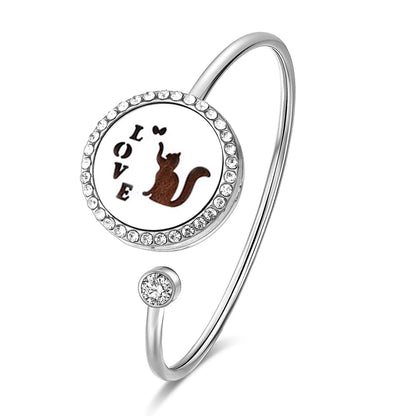 SoulScent™ Tree of Life Aromatherapy Bracelet – Crystal Edition