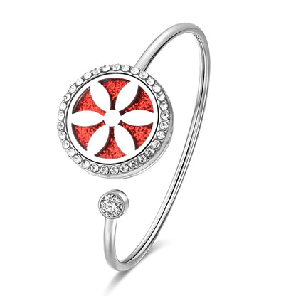 SoulScent™ Tree of Life Aromatherapy Bracelet – Crystal Edition