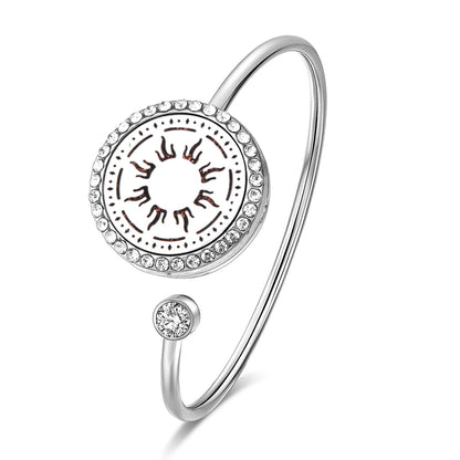 SoulScent™ Tree of Life Aromatherapy Bracelet – Crystal Edition