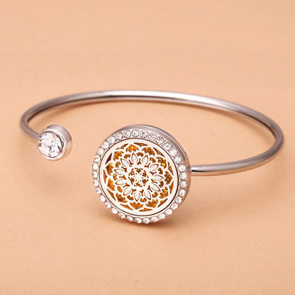 SoulScent™ Tree of Life Aromatherapy Bracelet – Crystal Edition