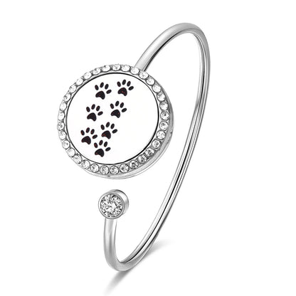 SoulScent™ Tree of Life Aromatherapy Bracelet – Crystal Edition