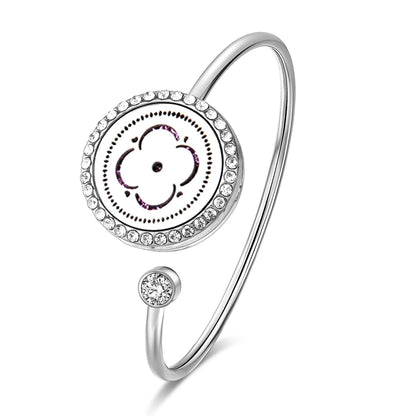 SoulScent™ Tree of Life Aromatherapy Bracelet – Crystal Edition
