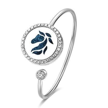 SoulScent™ Tree of Life Aromatherapy Bracelet – Crystal Edition