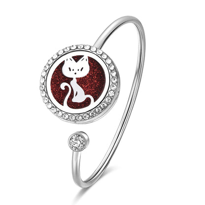 SoulScent™ Tree of Life Aromatherapy Bracelet – Crystal Edition