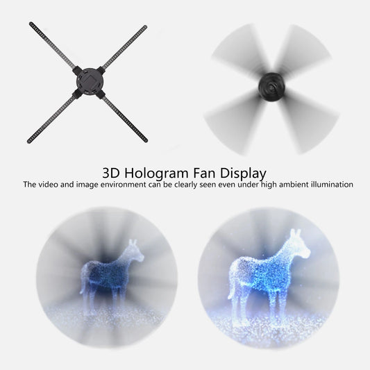 HoloSpin™ 3D Hologram Fan Display – Smart WiFi Ad Projector