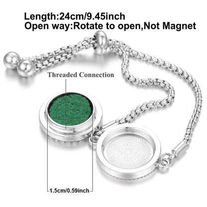 WhiffAura™ Charm Diffuser Bracelet – Heart & Spirit Edition